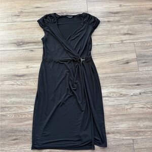 Apt. 9 Black Midi Wrap Dress